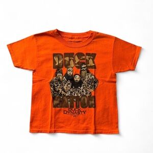 Duck Dynasty Duck Nation Orange Graphic Tee Youth Small 6/7